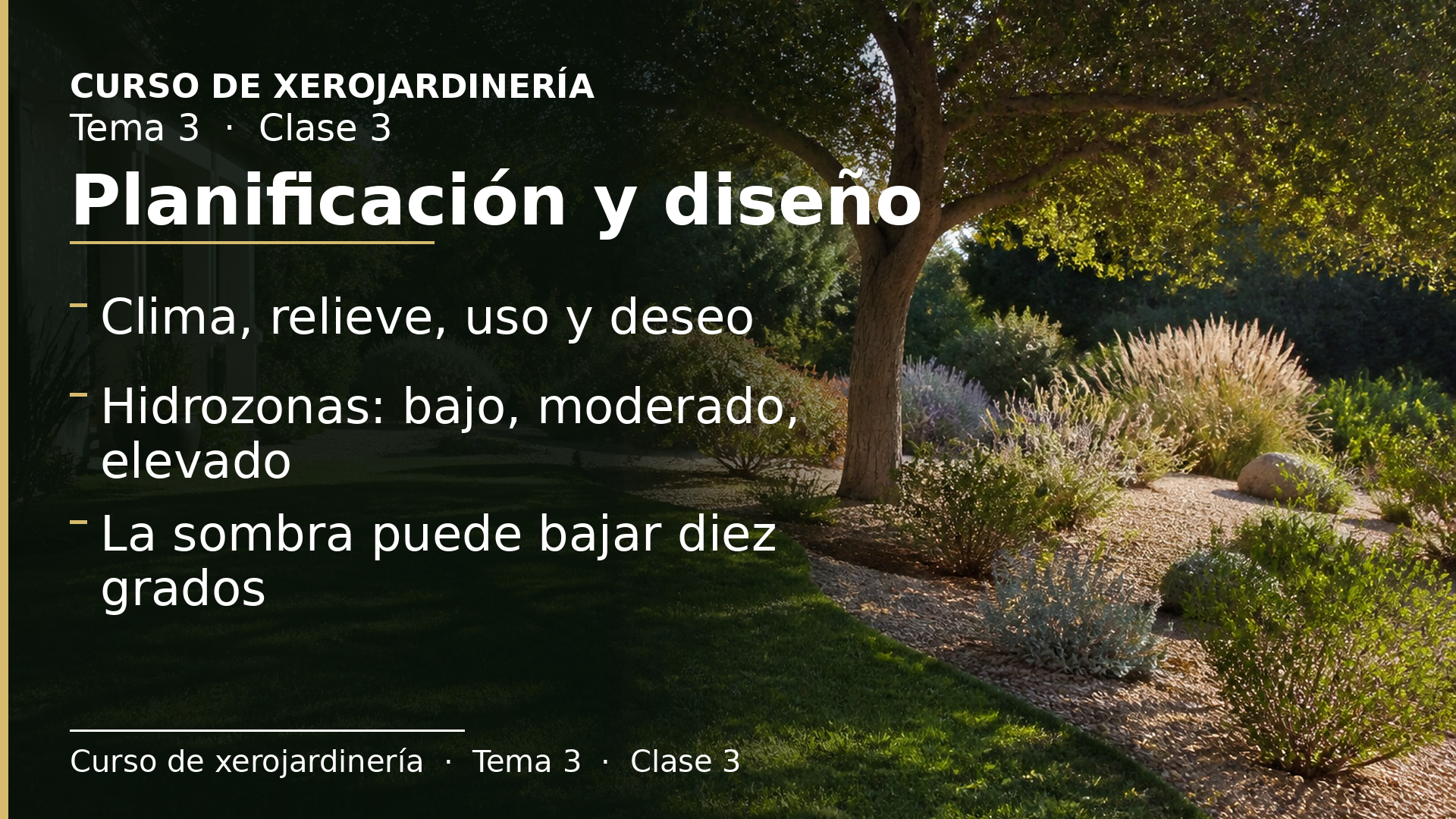 Diapositiva de la clase 3: Planificación y diseño
