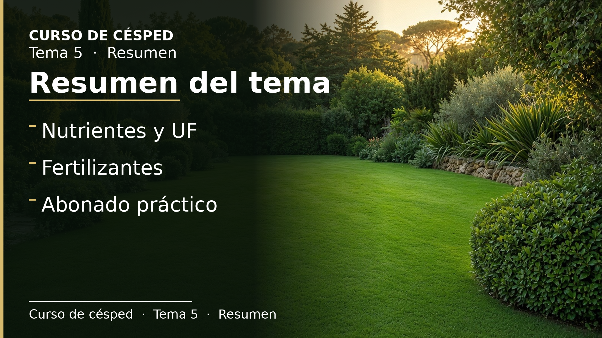 Diapositiva del resumen: Resumen del tema