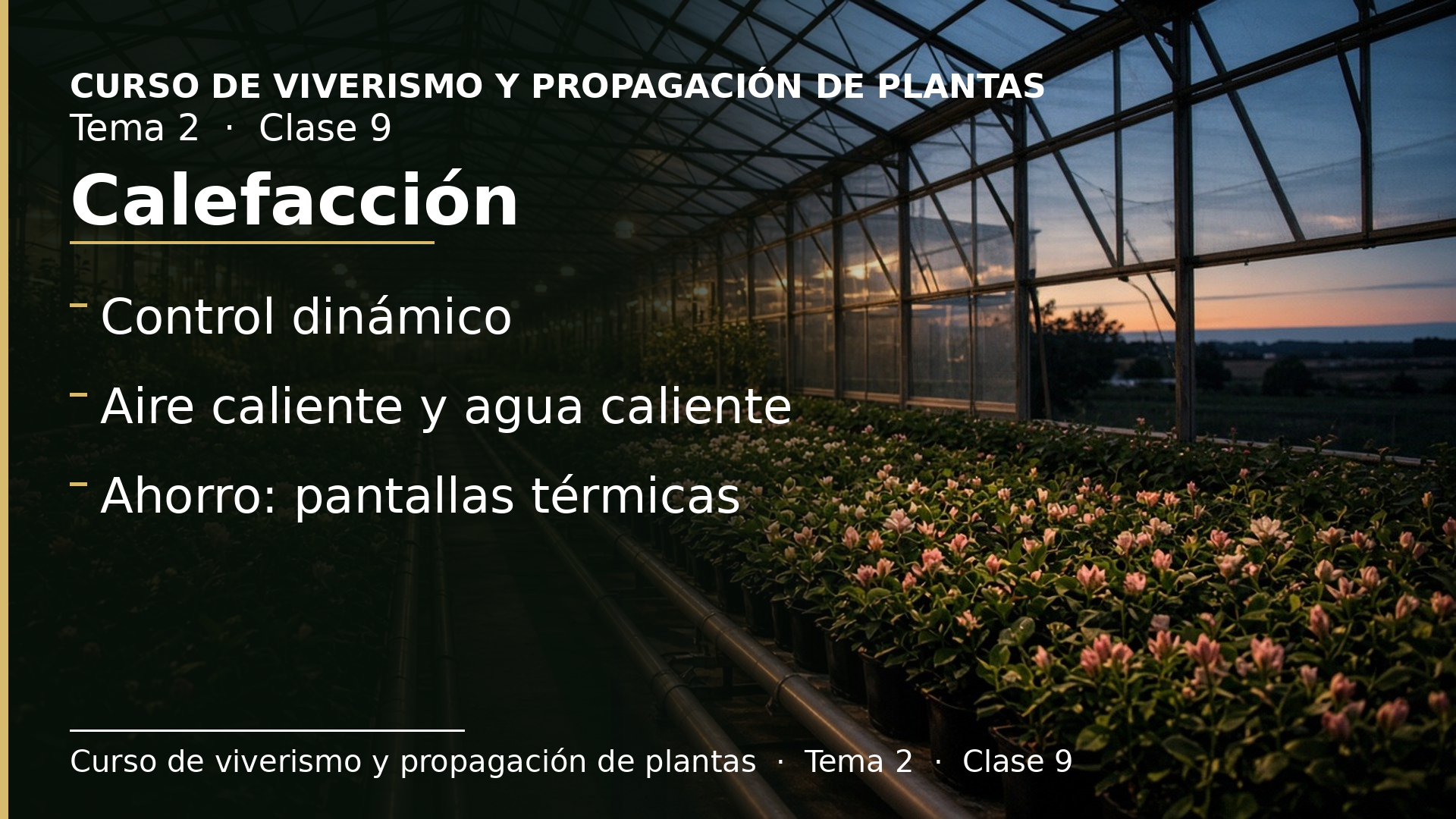 Diapositiva de la clase 9: Calefacción