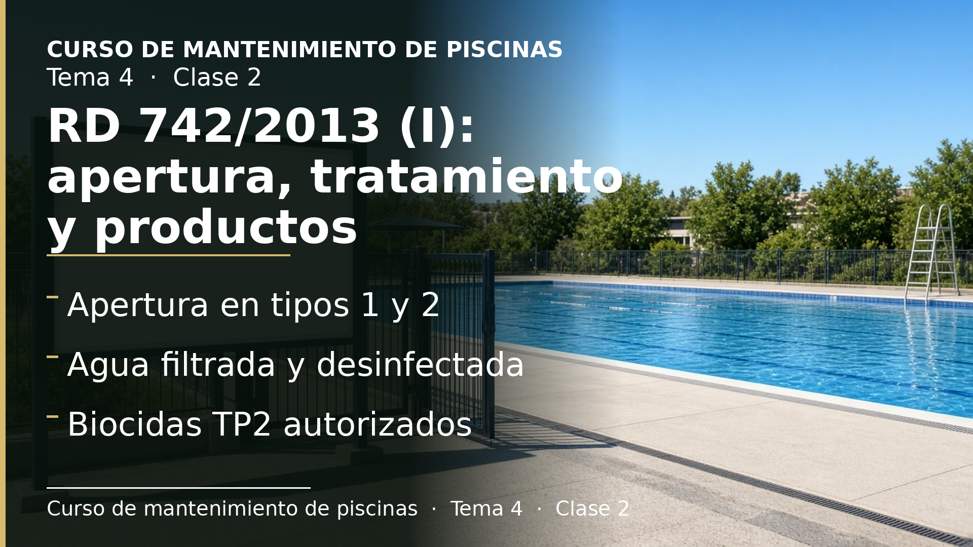 Diapositiva de la clase 2: RD 742/2013 (I): apertura, tratamiento y productos