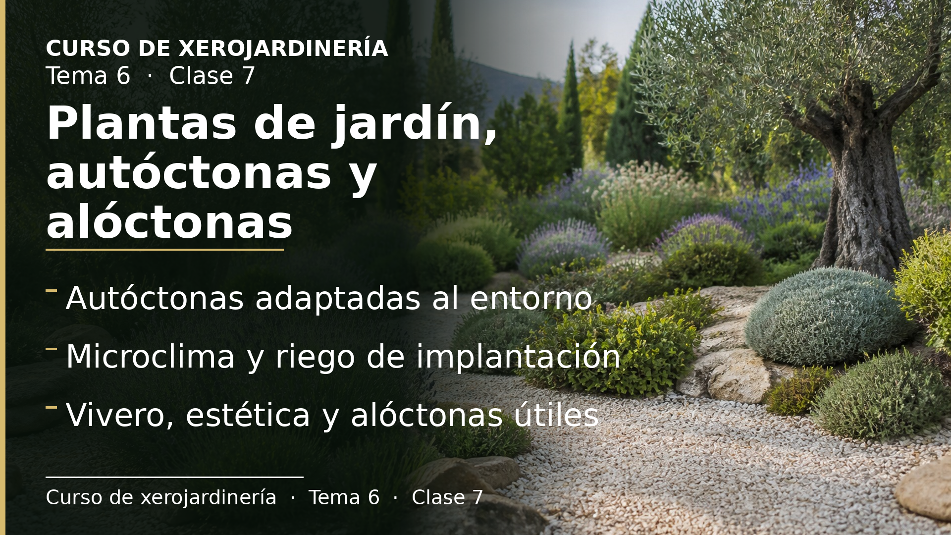 Diapositiva de la clase 7: Plantas de jardín, autóctonas y alóctonas