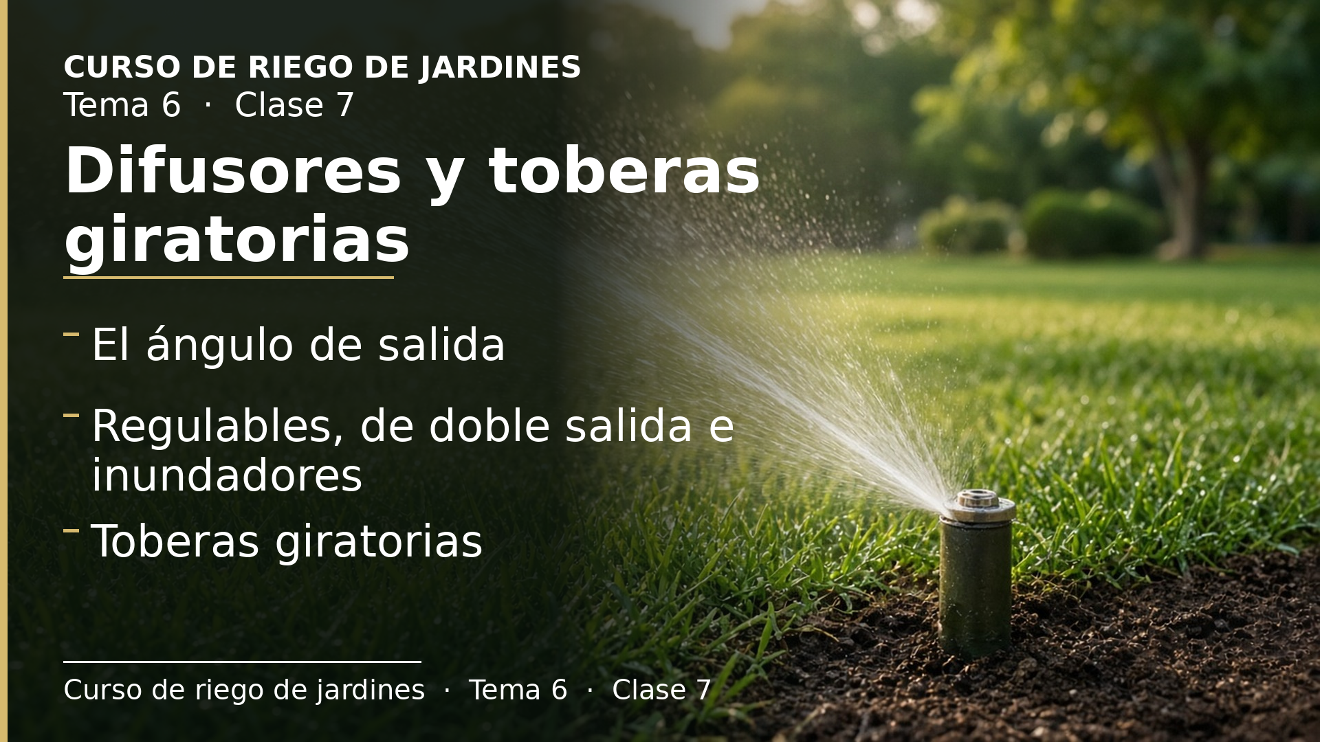 Diapositiva de la clase 7: Difusores en detalle y toberas giratorias
