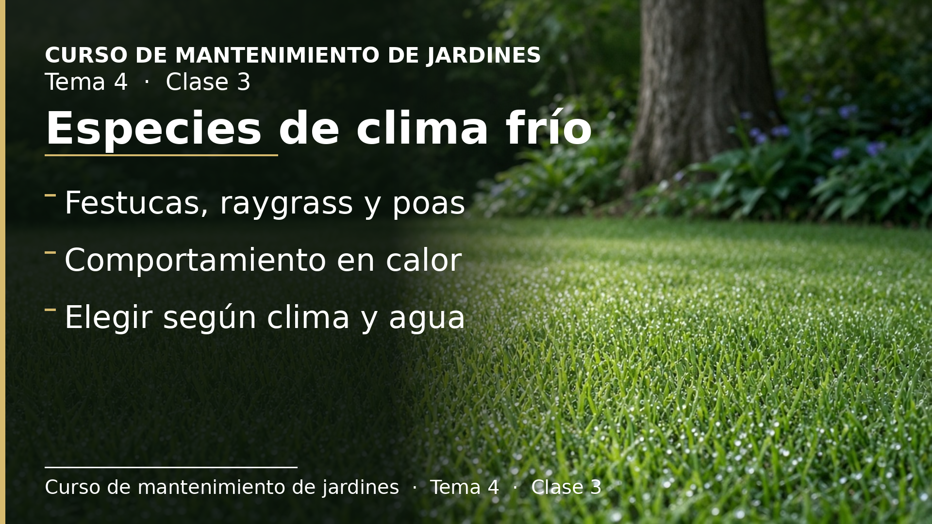 Diapositiva de la clase 3: Especies de clima frío