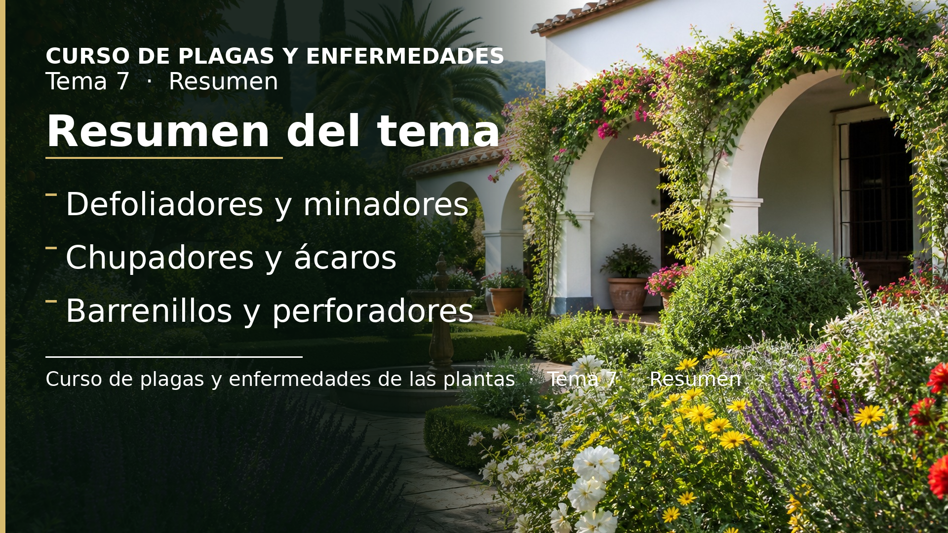 Diapositiva del resumen: Resumen del tema