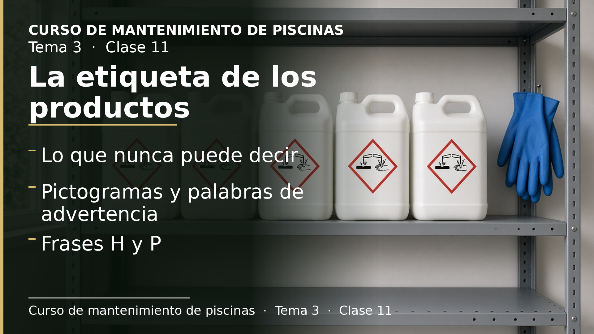 Diapositiva de la clase 11: La etiqueta de los productos químicos