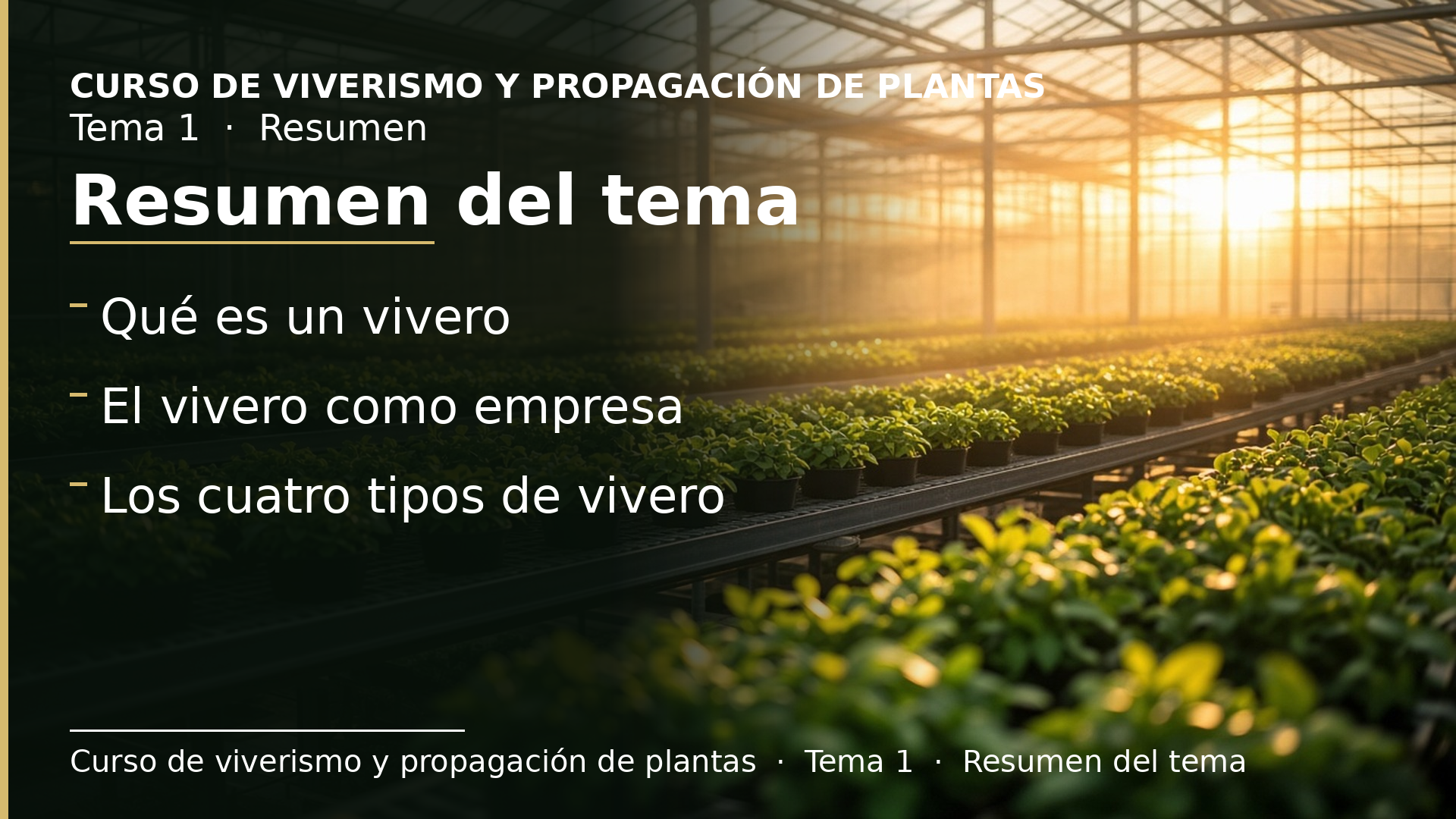 Diapositiva del resumen: Resumen del tema