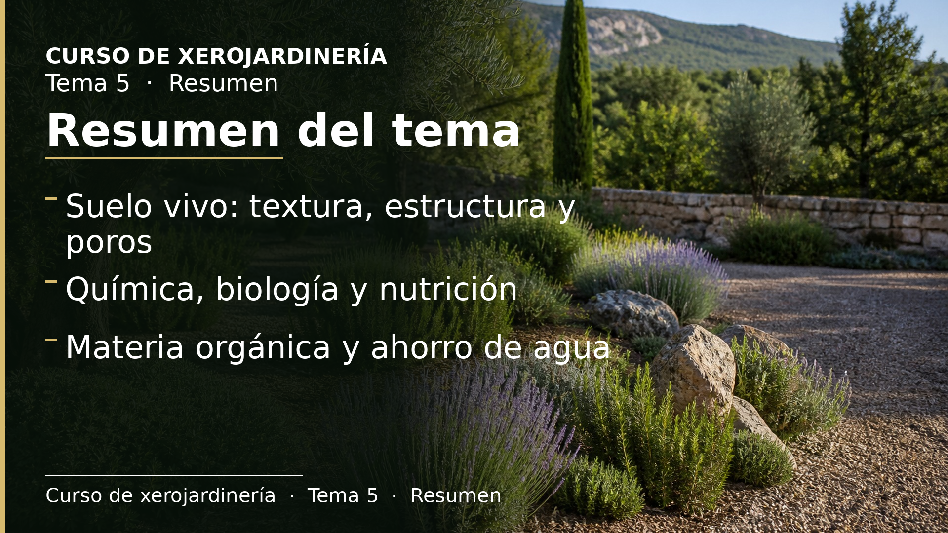 Diapositiva del resumen: Resumen del tema