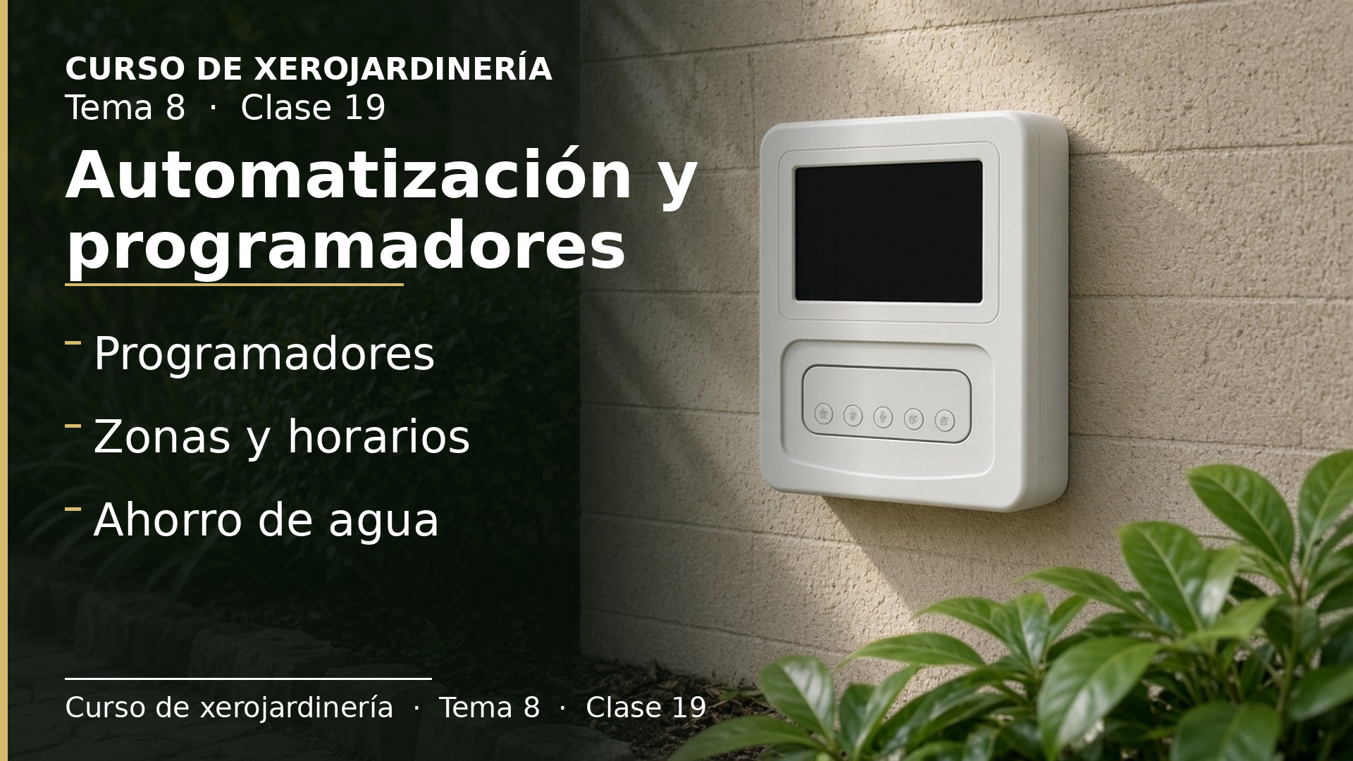 Diapositiva de la clase 19: Automatización y programadores