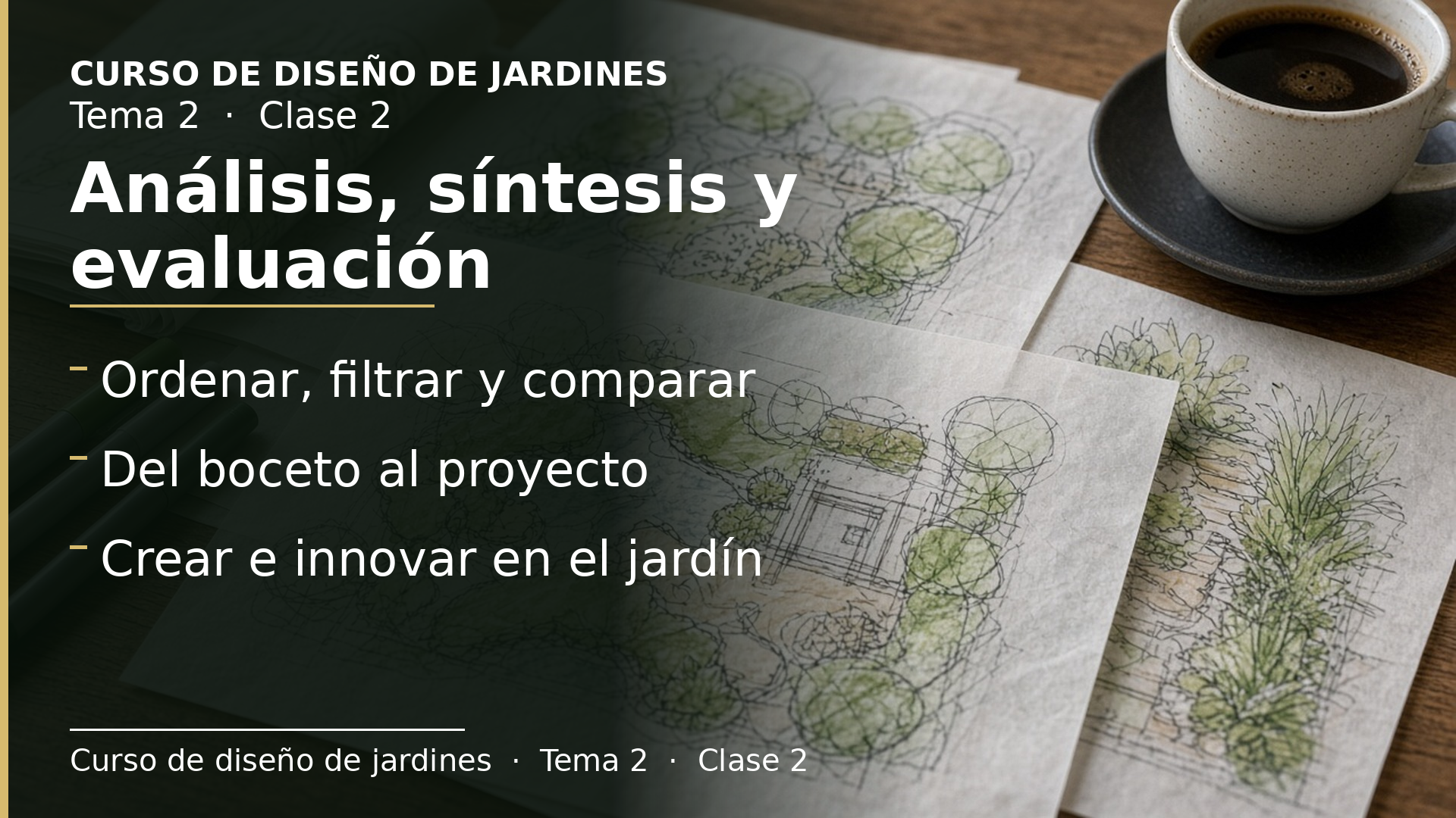 Diapositiva de la clase 2: Análisis, síntesis, evaluación y retroalimentación
