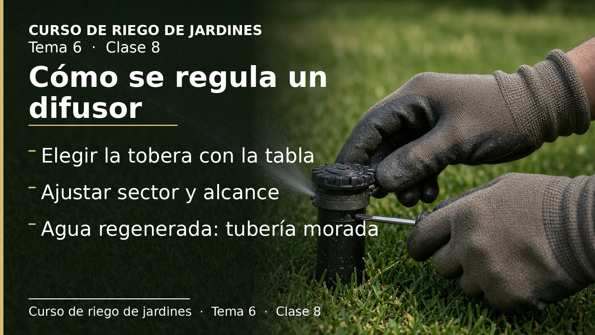 Diapositiva de la clase 8: Cómo se regula un difusor