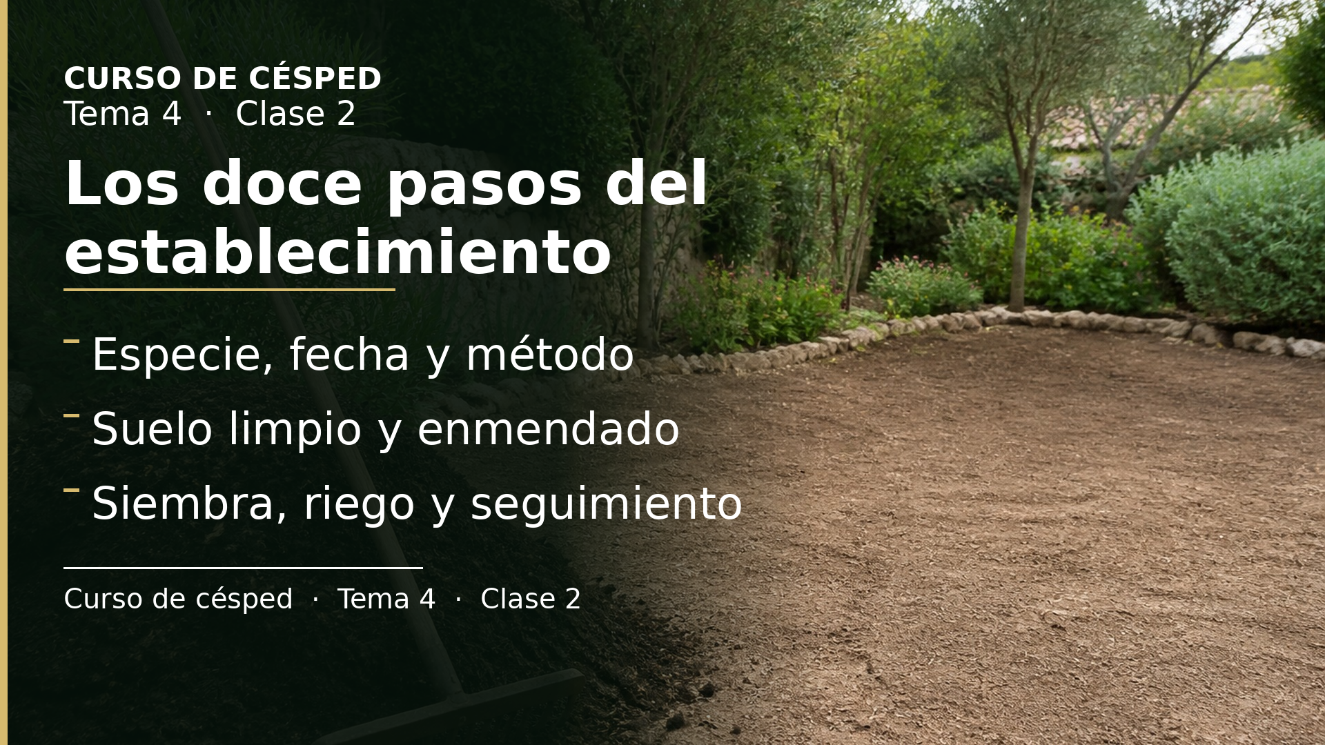 Diapositiva de la clase 2: Los doce pasos del establecimiento