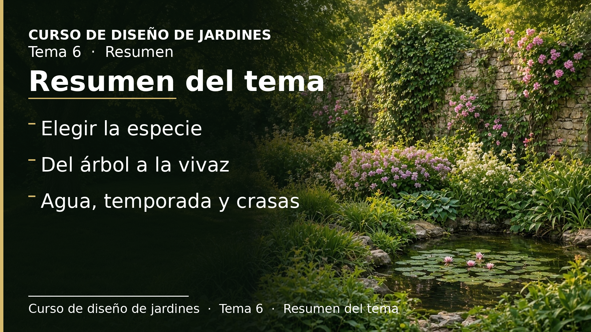 Diapositiva del resumen: Resumen del tema