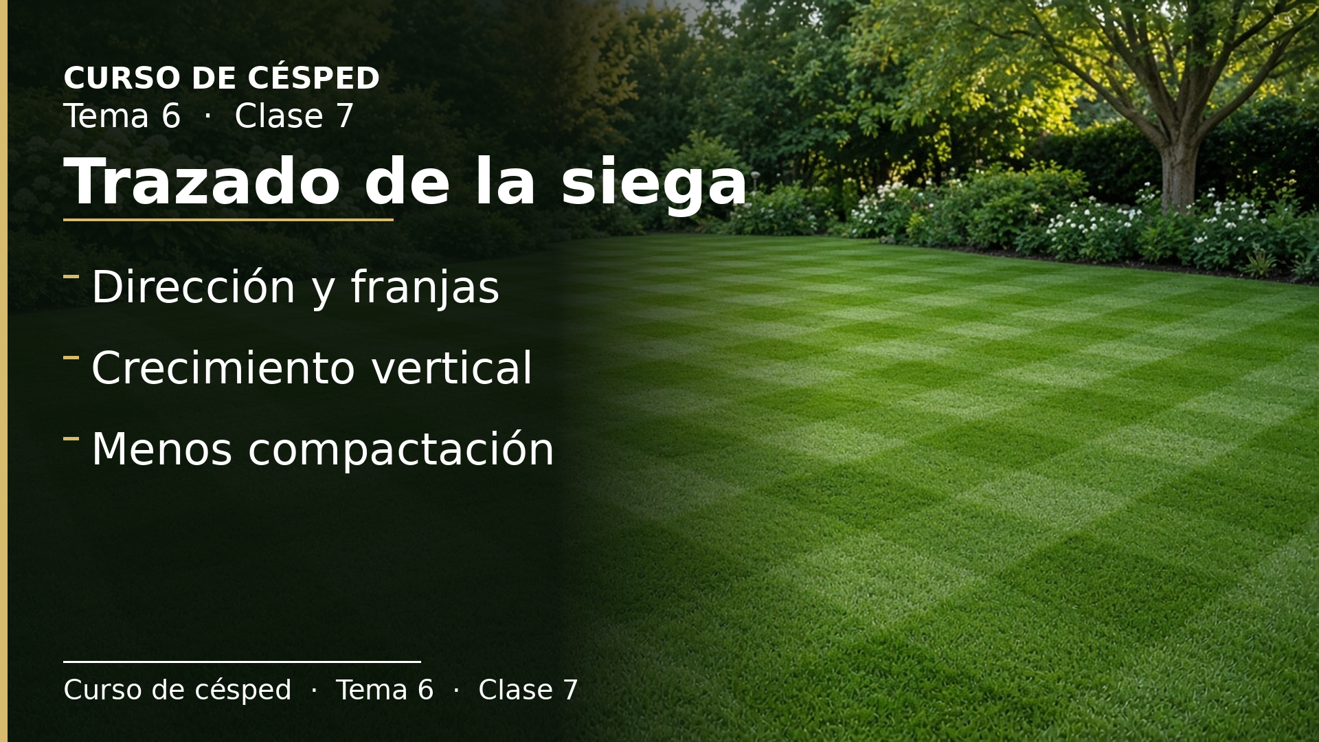 Diapositiva de la clase 7: Trazado de la siega