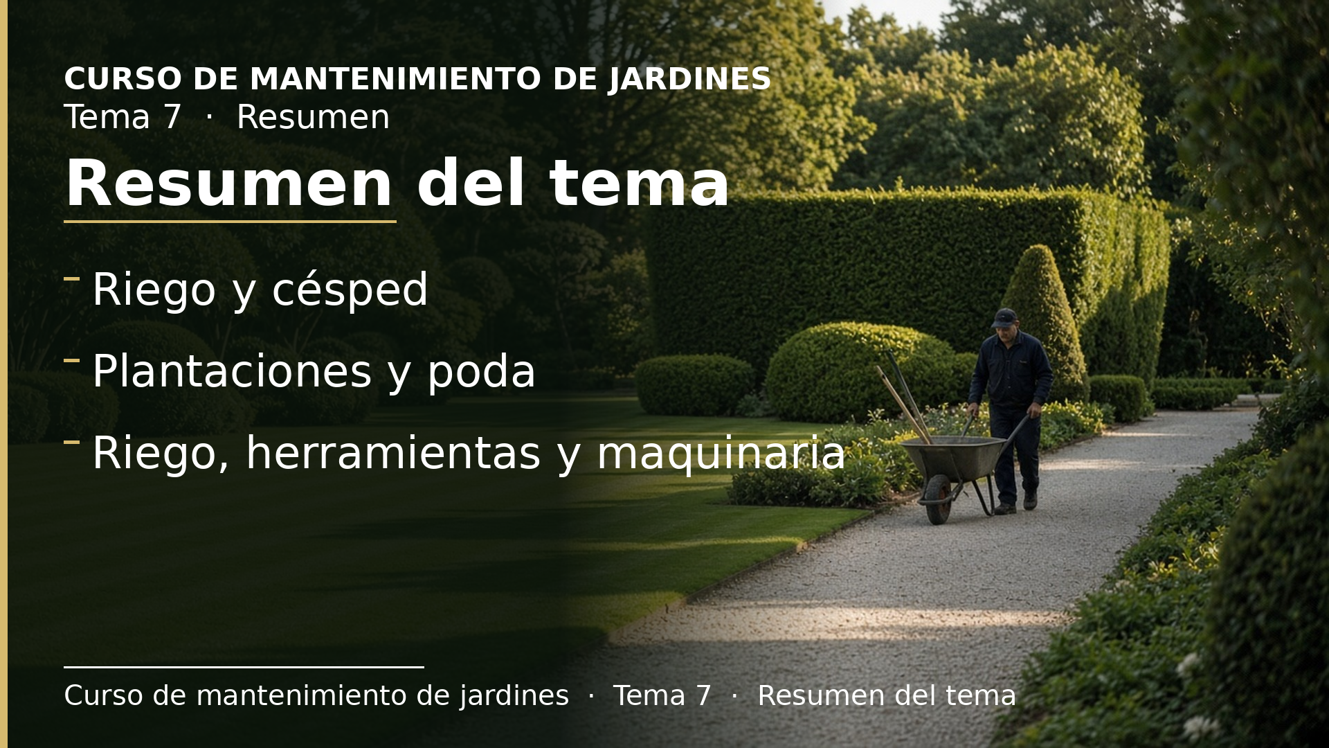 Diapositiva del resumen: Resumen del tema