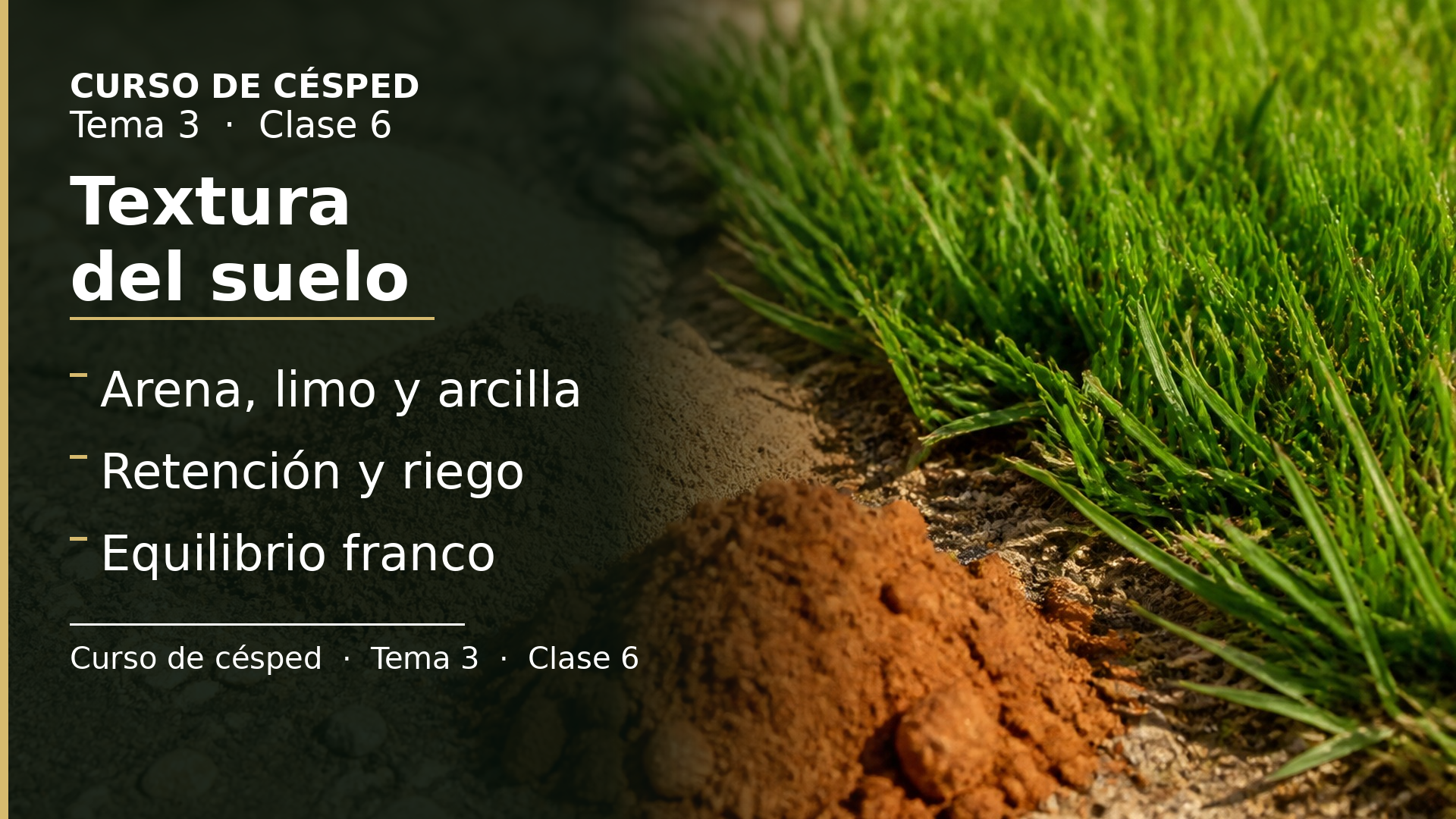 Diapositiva de la clase 6: Textura del suelo