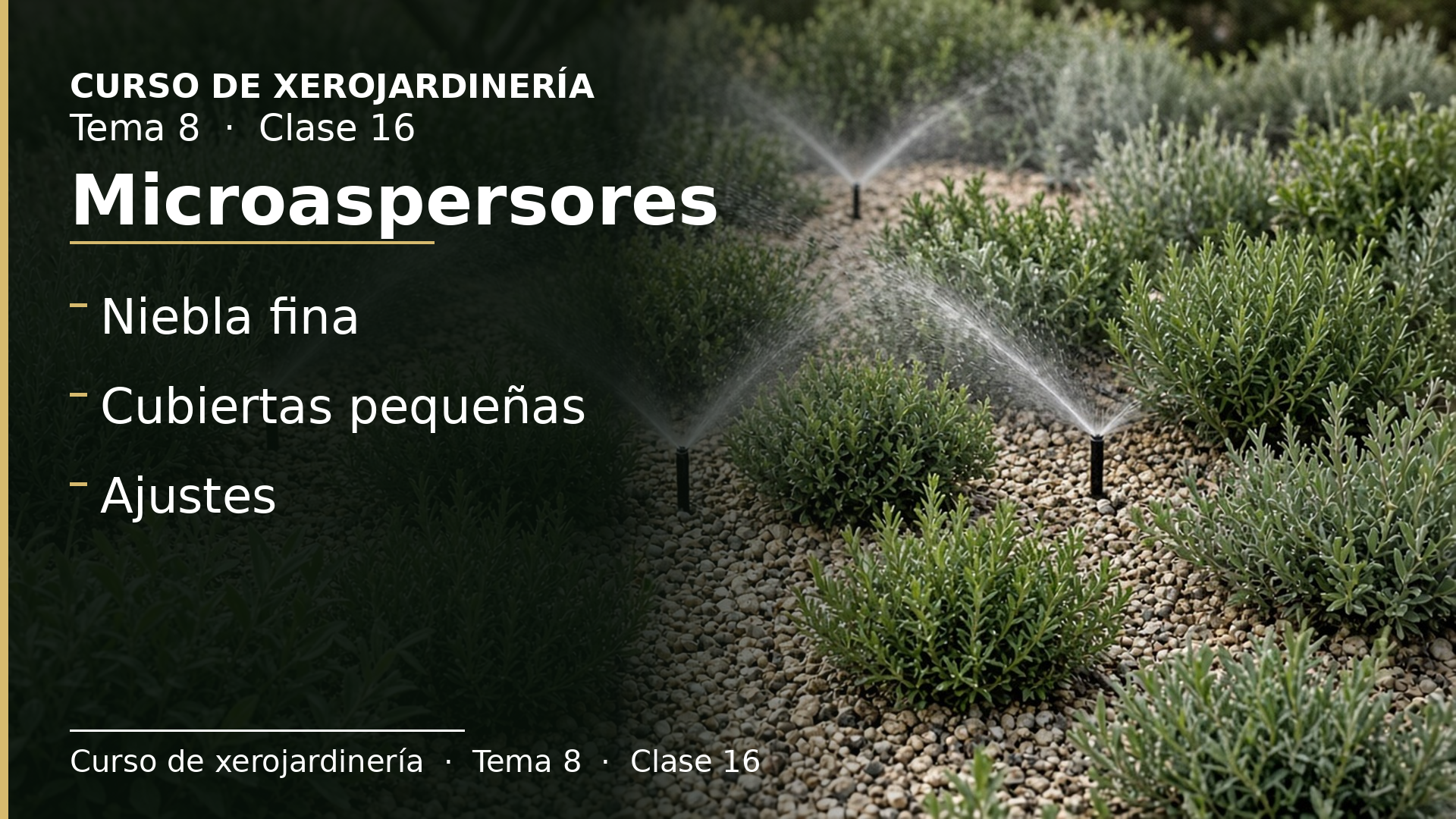 Diapositiva de la clase 16: Microaspersores