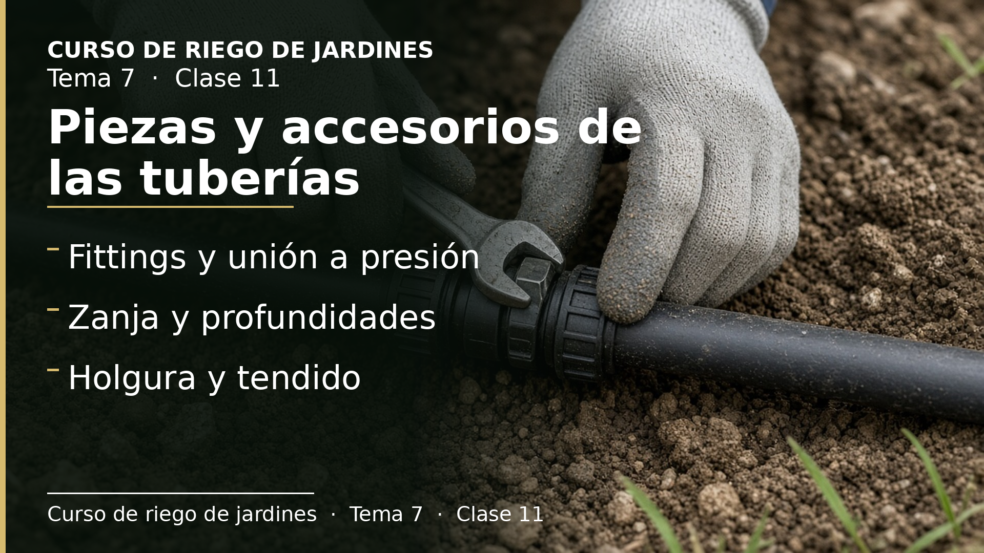 Diapositiva de la clase 11: Piezas y accesorios de las tuberías