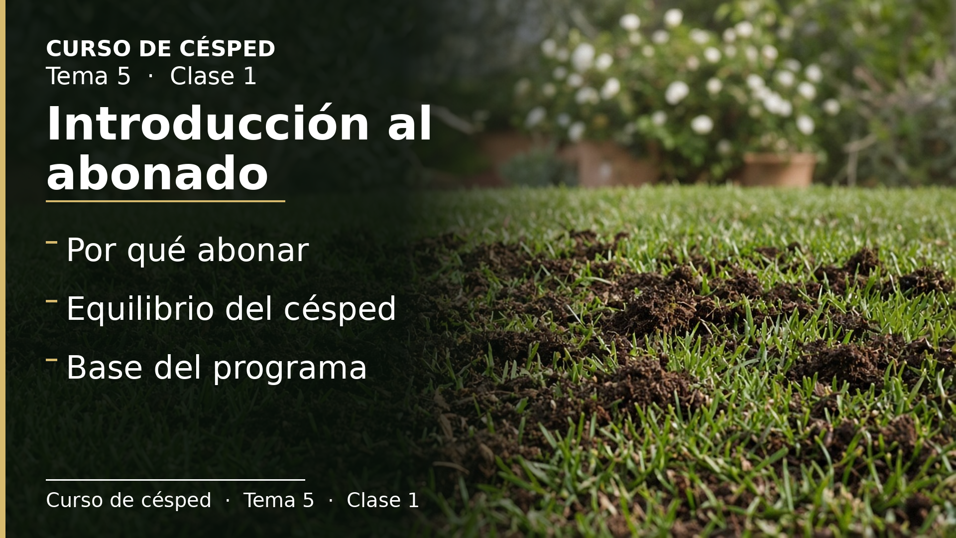 Diapositiva de la clase 1: Introducción al abonado