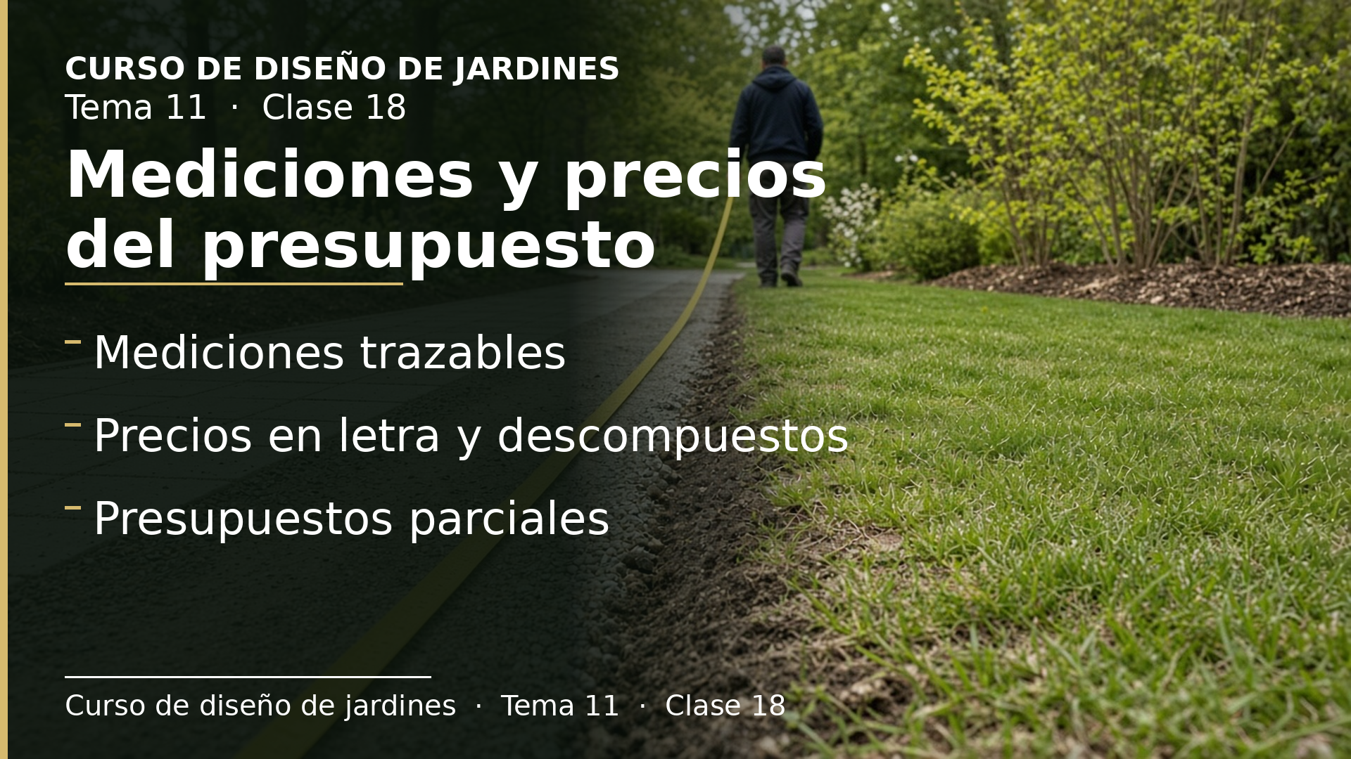 Diapositiva de la clase 18: Mediciones, precios unitarios y descompuestos