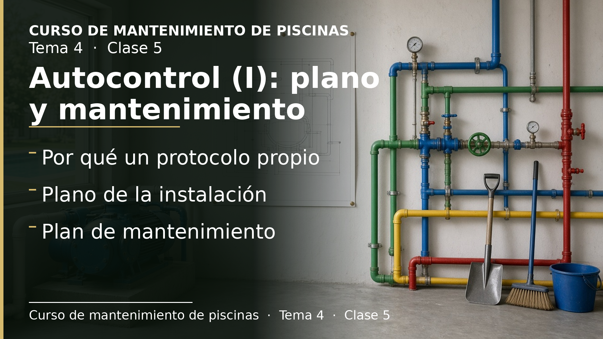 Diapositiva de la clase 5: Autocontrol (I): plano y mantenimiento