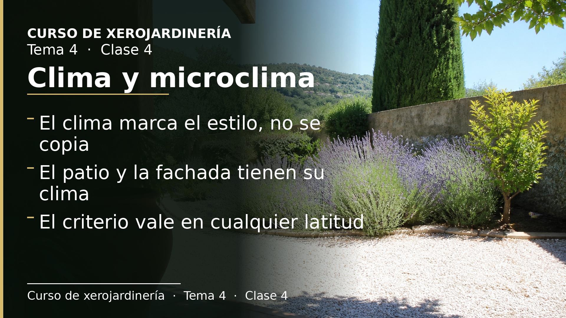 Diapositiva de la clase 4: Clima y microclima