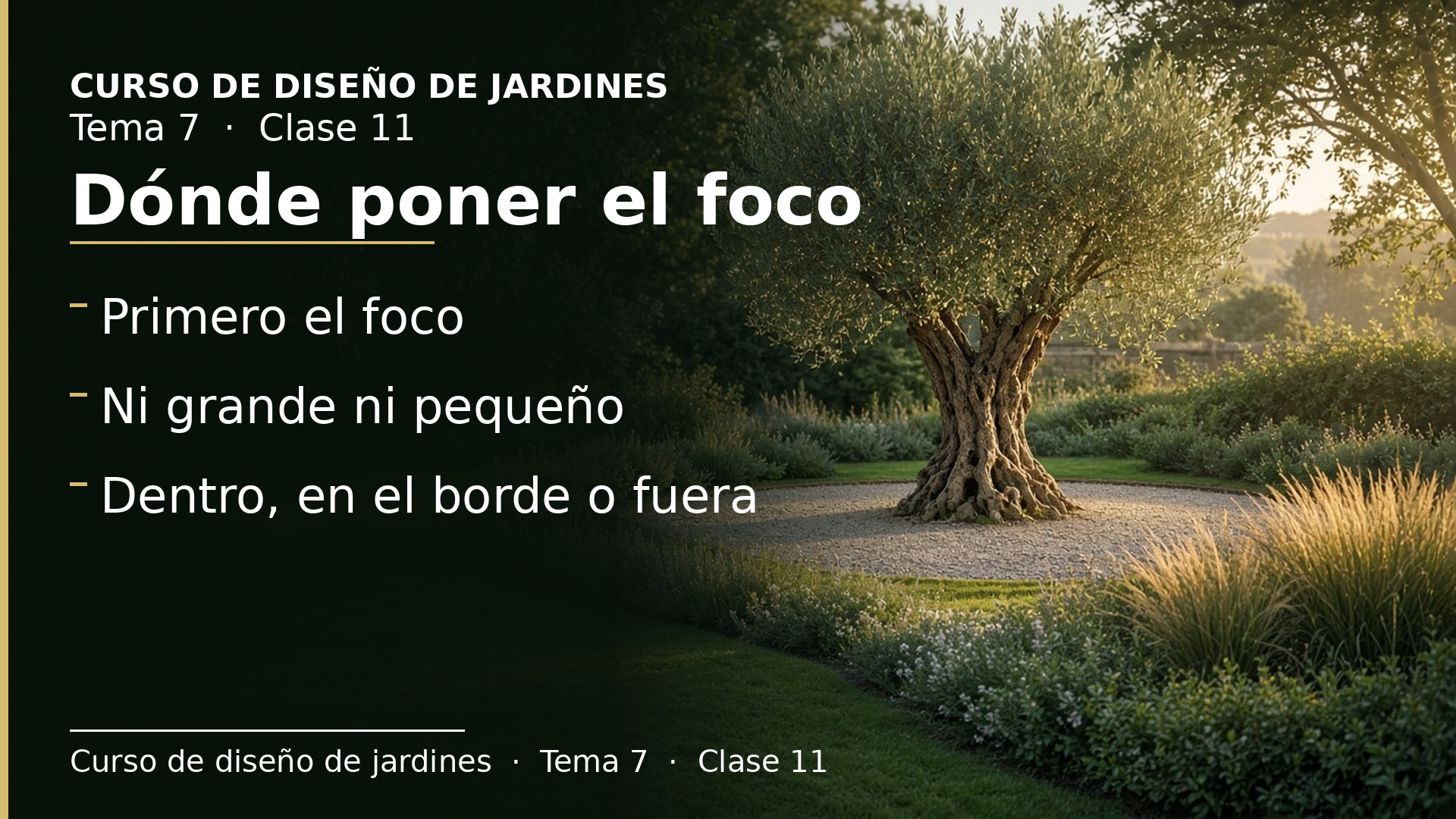 Diapositiva de la clase 11: Puntos focales: dónde y cómo ponerlos