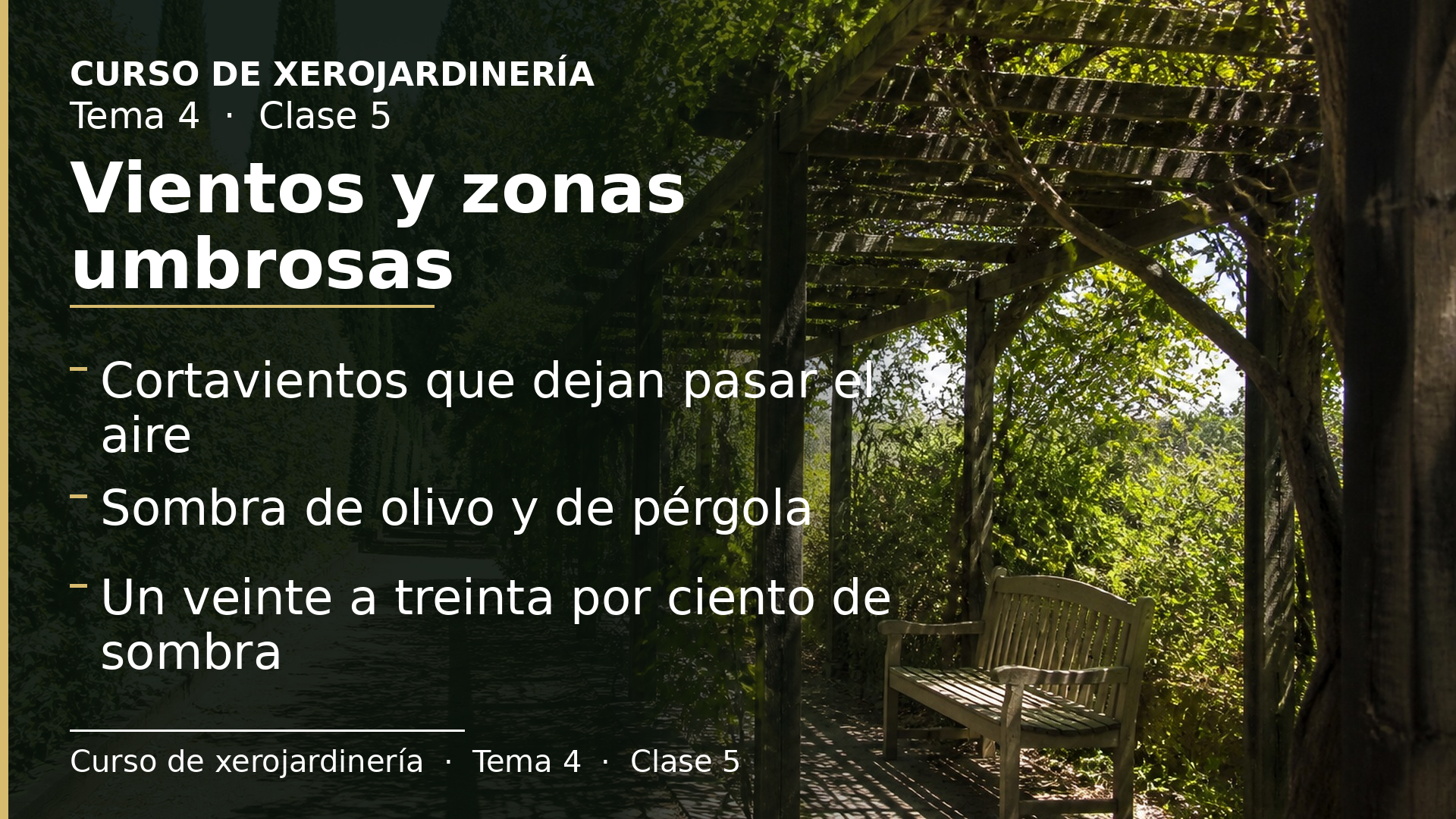 Diapositiva de la clase 5: Vientos y zonas umbrosas