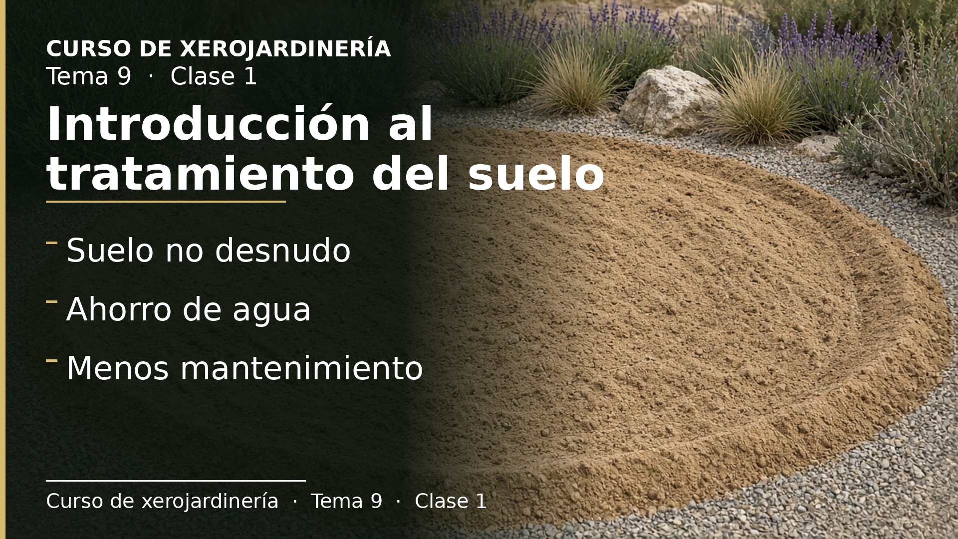 Diapositiva de la clase 1: Introducción al tratamiento del suelo
