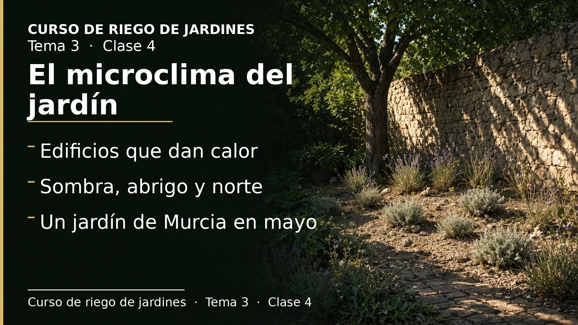 Diapositiva de la clase 4: El coeficiente de microclima con ejemplos