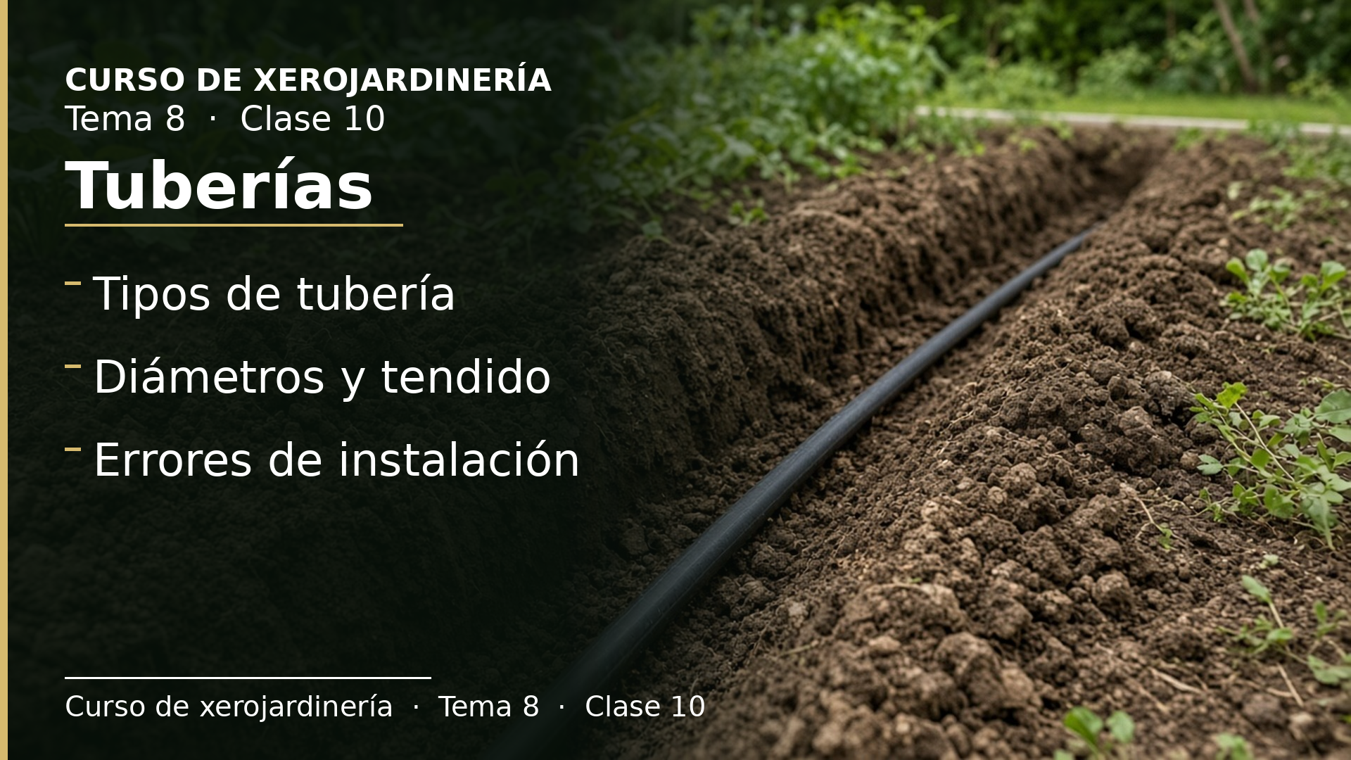 Diapositiva de la clase 10: Tuberías