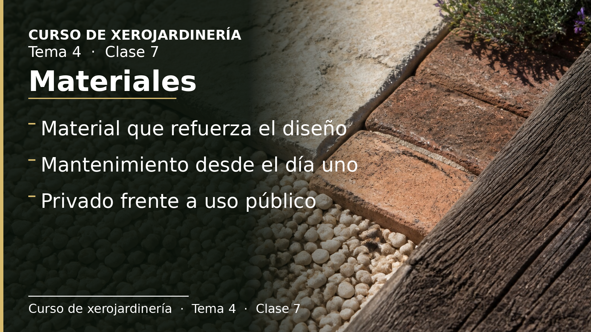 Diapositiva de la clase 7: Materiales