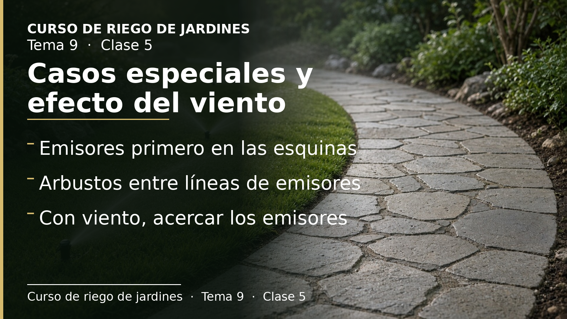 Diapositiva de la clase 5: Casos especiales de distribución y efecto del viento