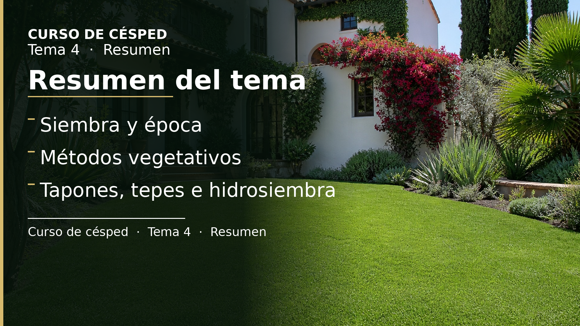 Diapositiva del resumen: Resumen del tema