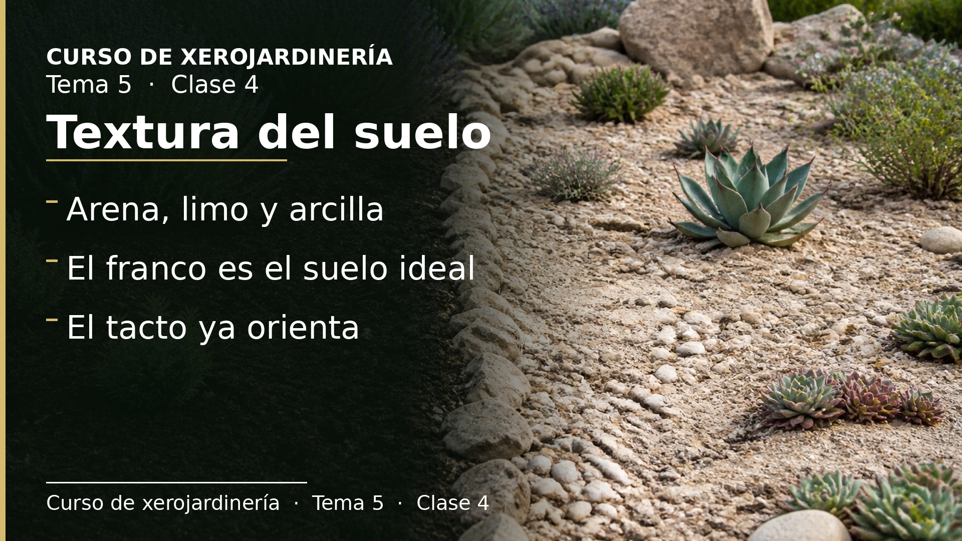 Diapositiva de la clase 4: Textura del suelo